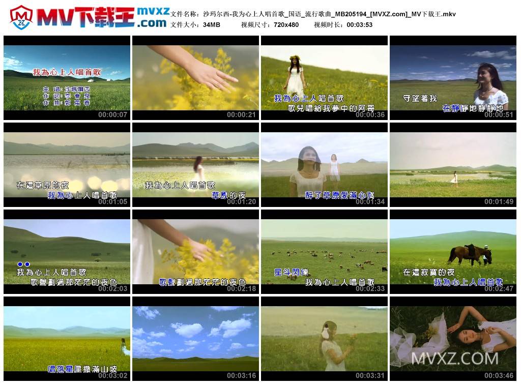沙玛尔西-我为心上人唱首歌_国语_流行歌曲_MB205194